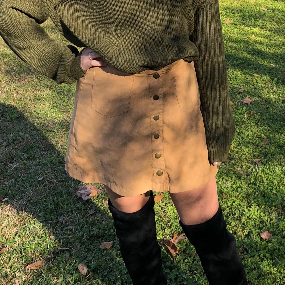 Button down skirt